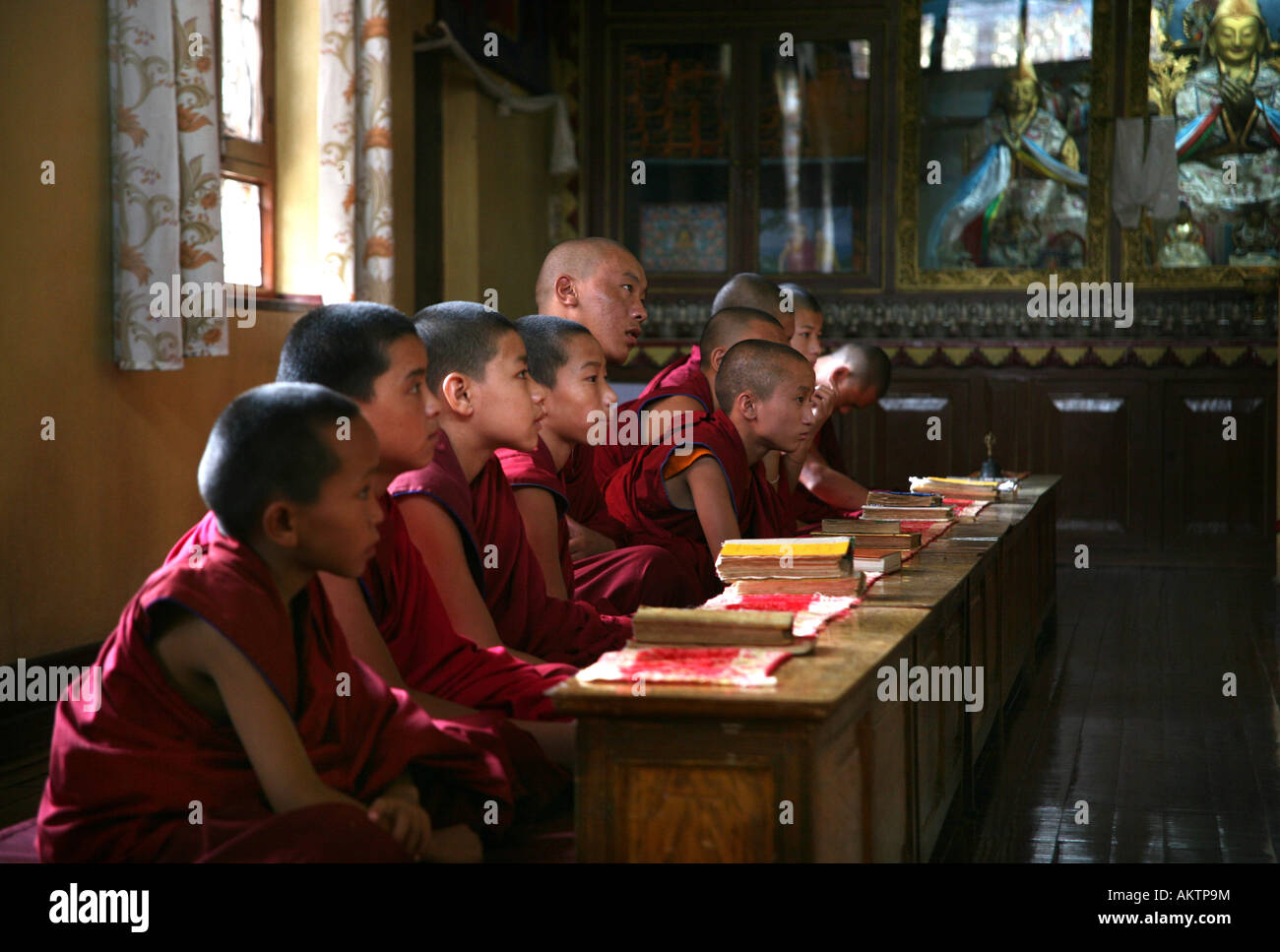 The majority of monks in Nepal are refugees from Tibet and live in
