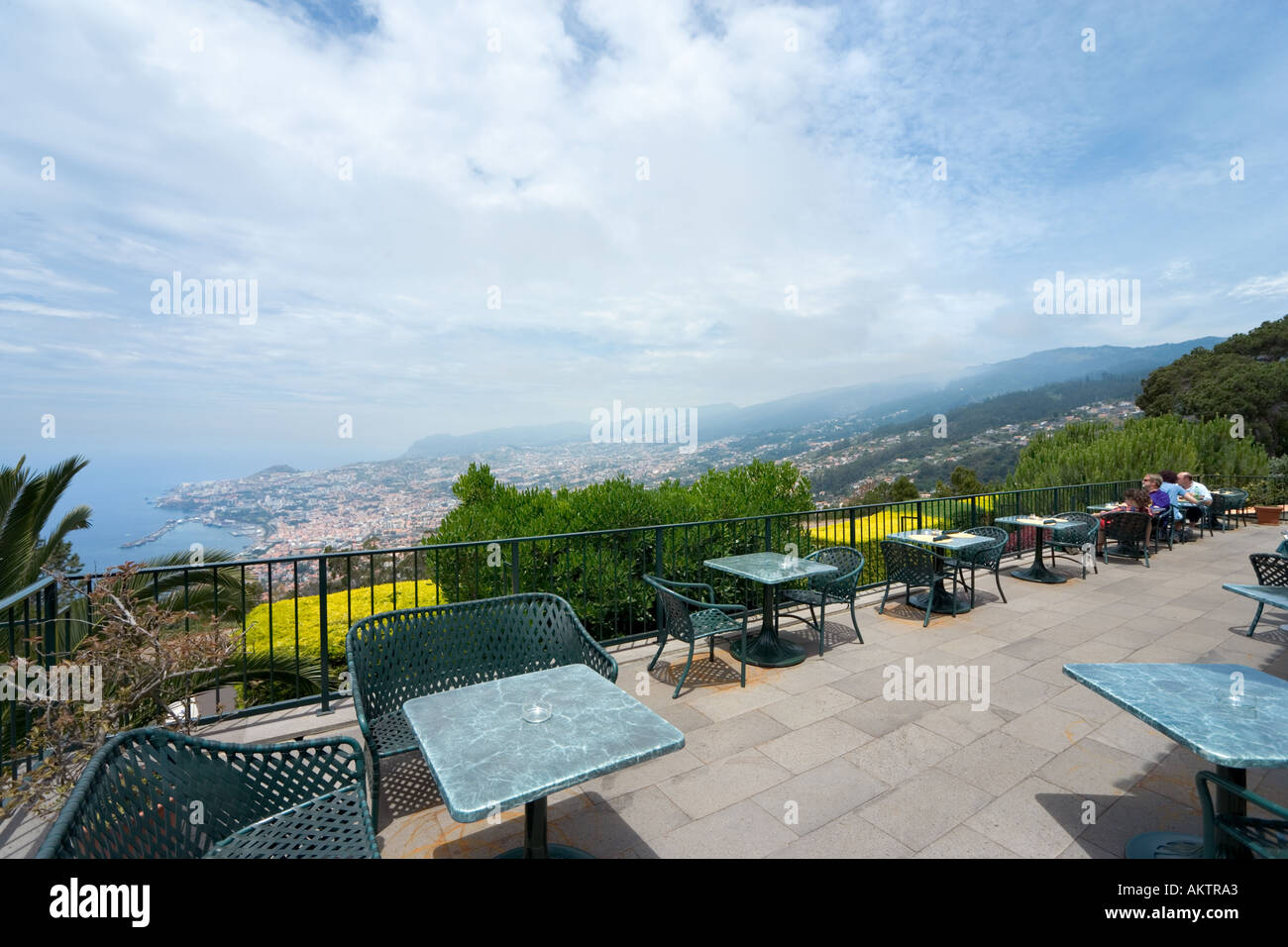 Clubhouse Terrace, Palheiro Golf Club, Madeira, Portugal Stock Photo