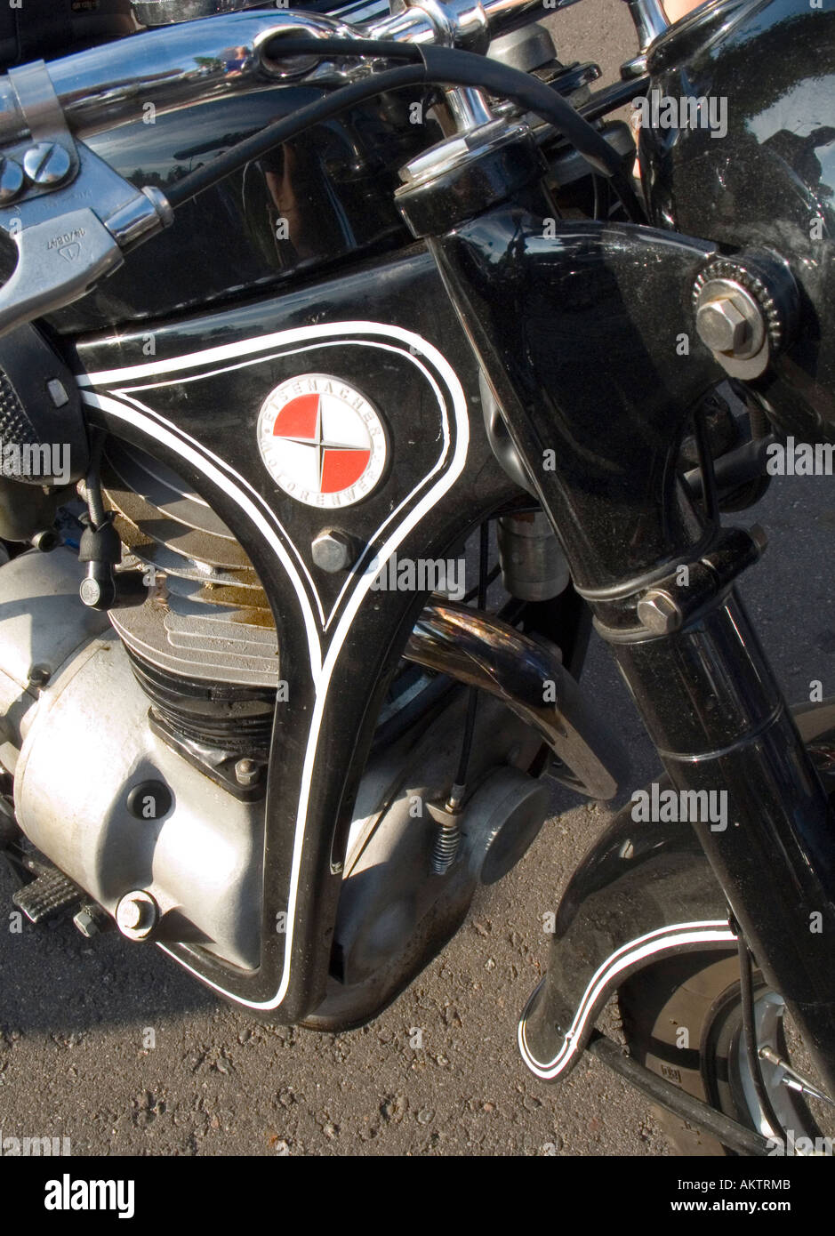 Old East German Motorcycle Tampere Finland Stock Photo Alamy