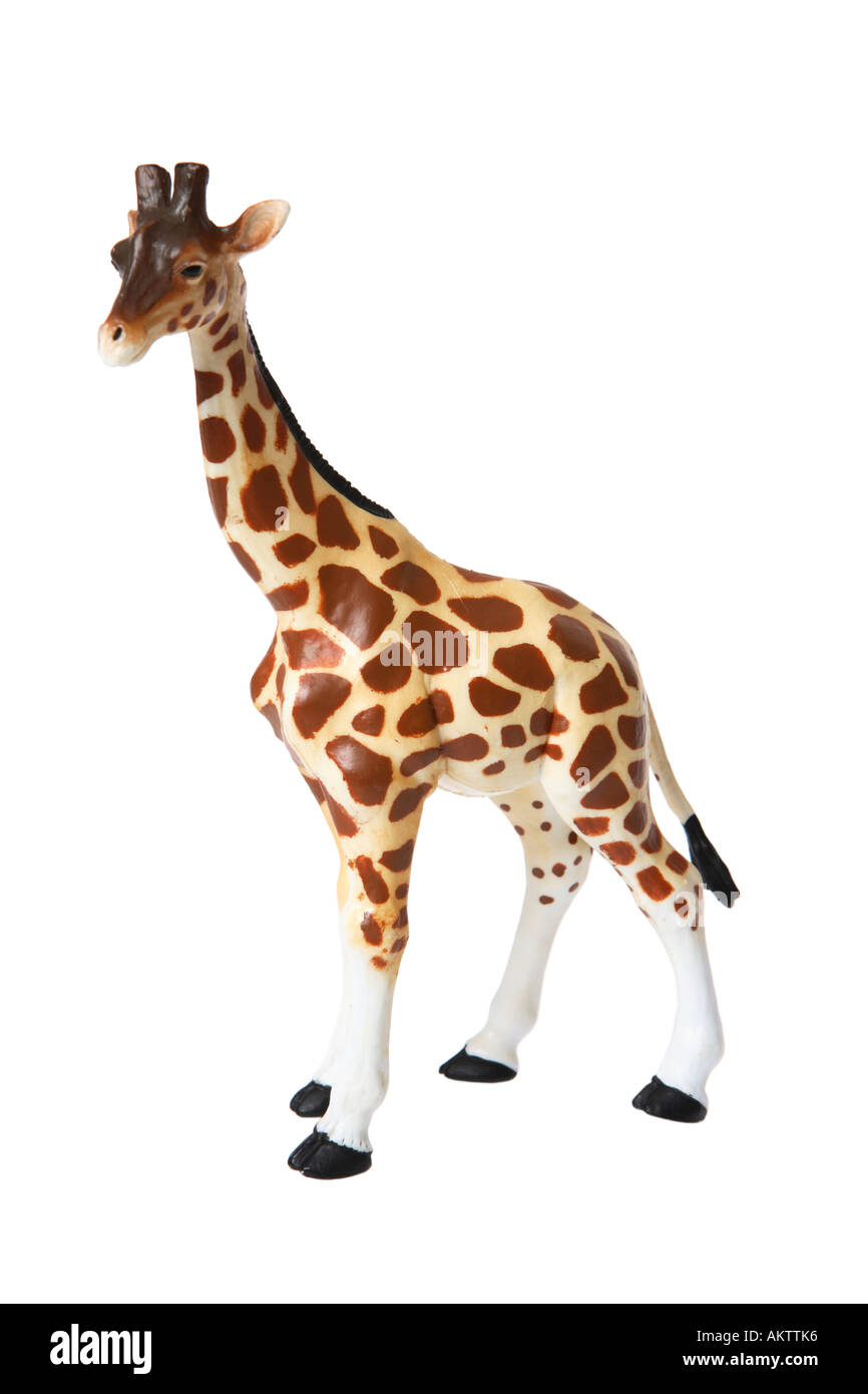 Toy Giraffe Figure Stock Photo