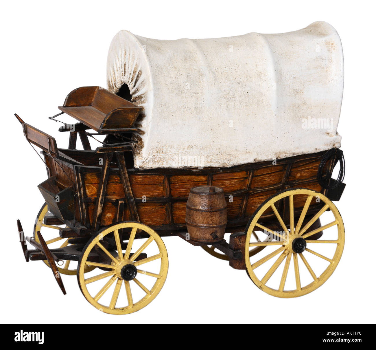 Covered Wagon Model Stock Photo