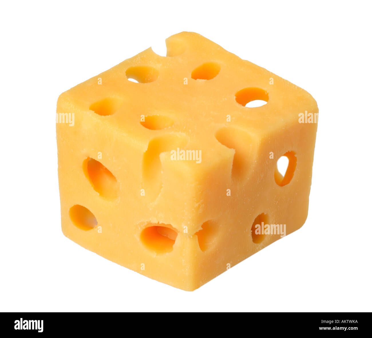 Block of Cheese Stock Photo