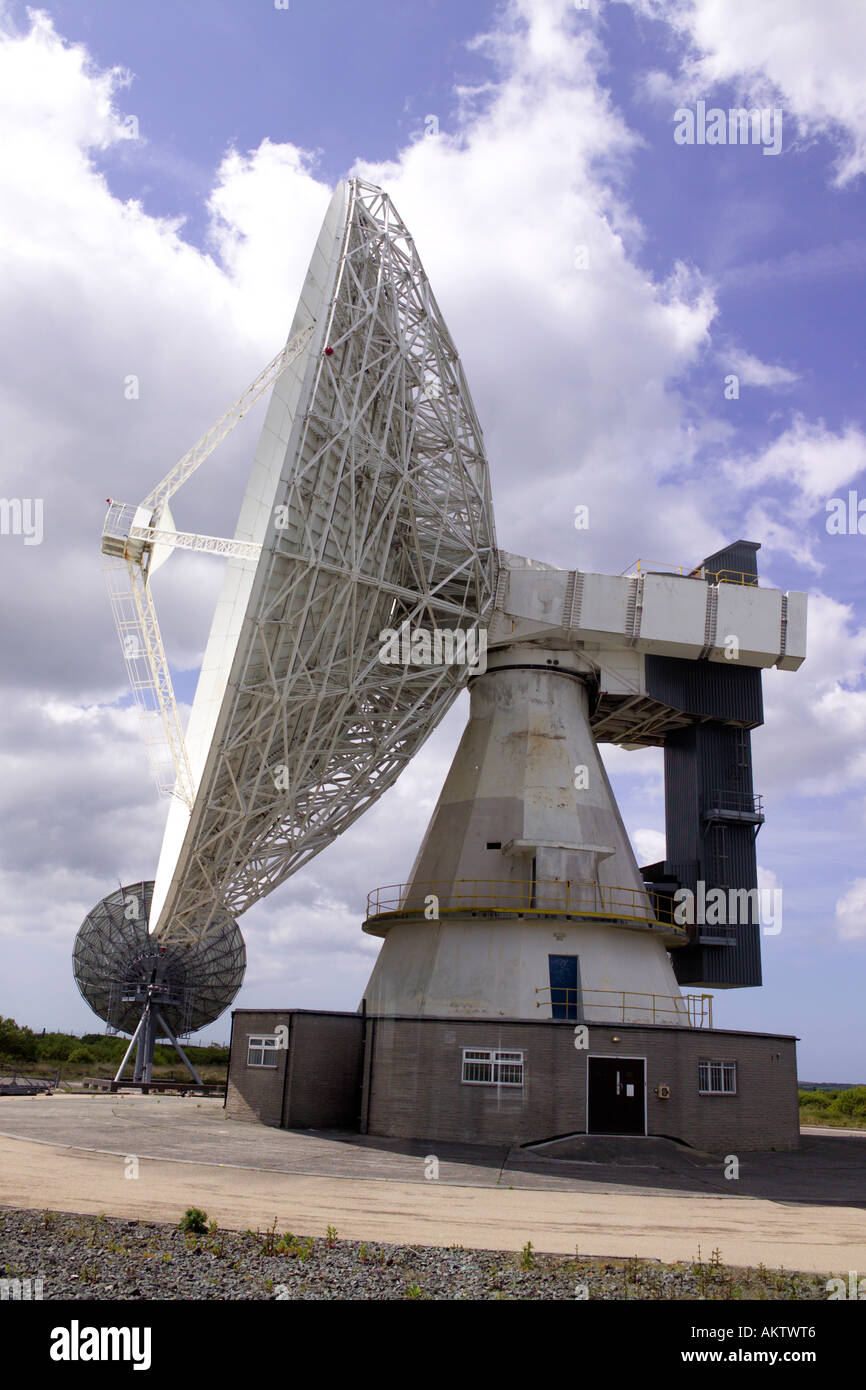 Parabolic Dish at BT Goonhilly Satellite Earth Station, Lizard Peninsula, Cornwall, England, UK. Stock Photo