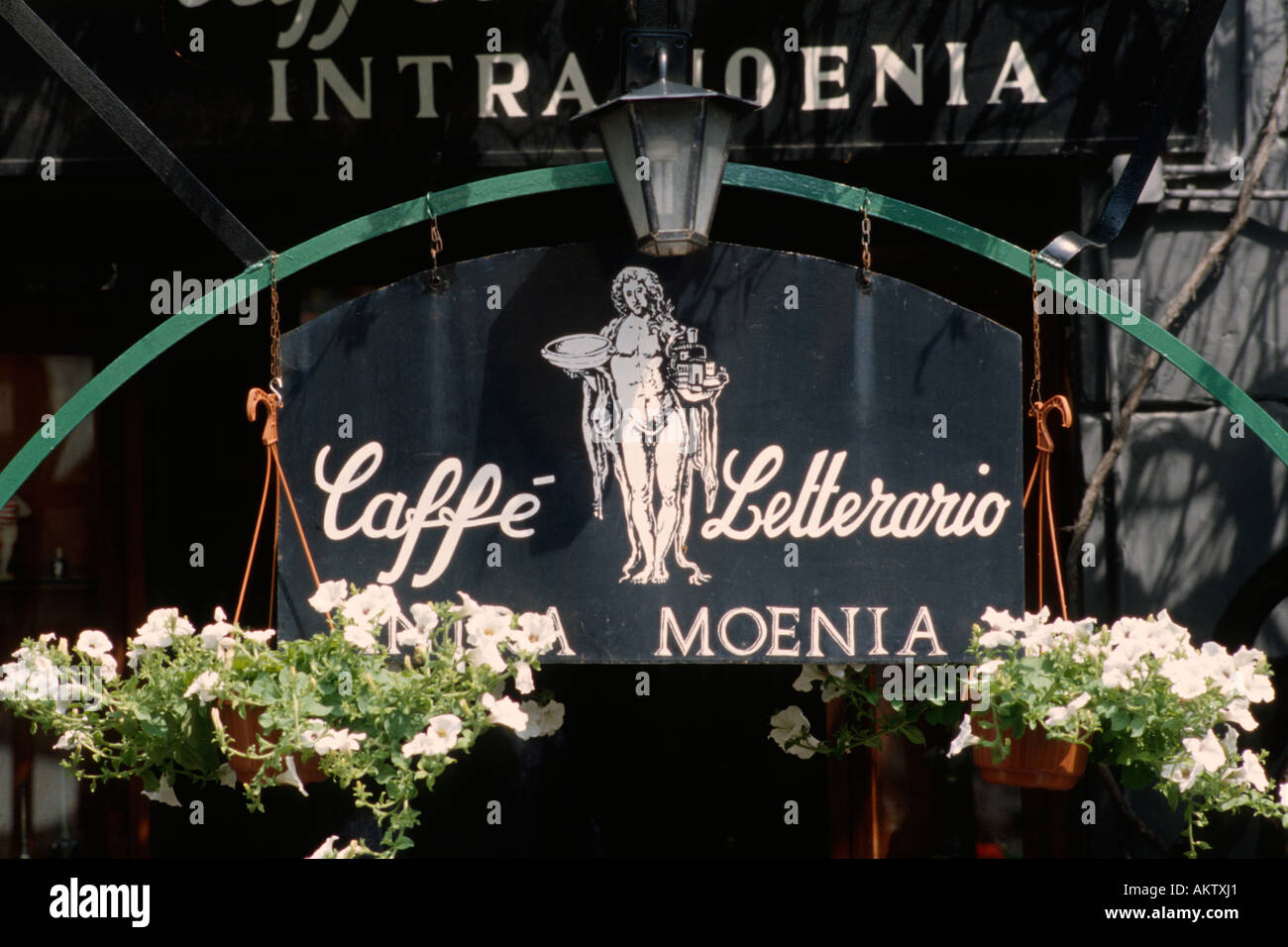 Naples Italy Caffe Intramoenia Piazza Bellini Stock Photo
