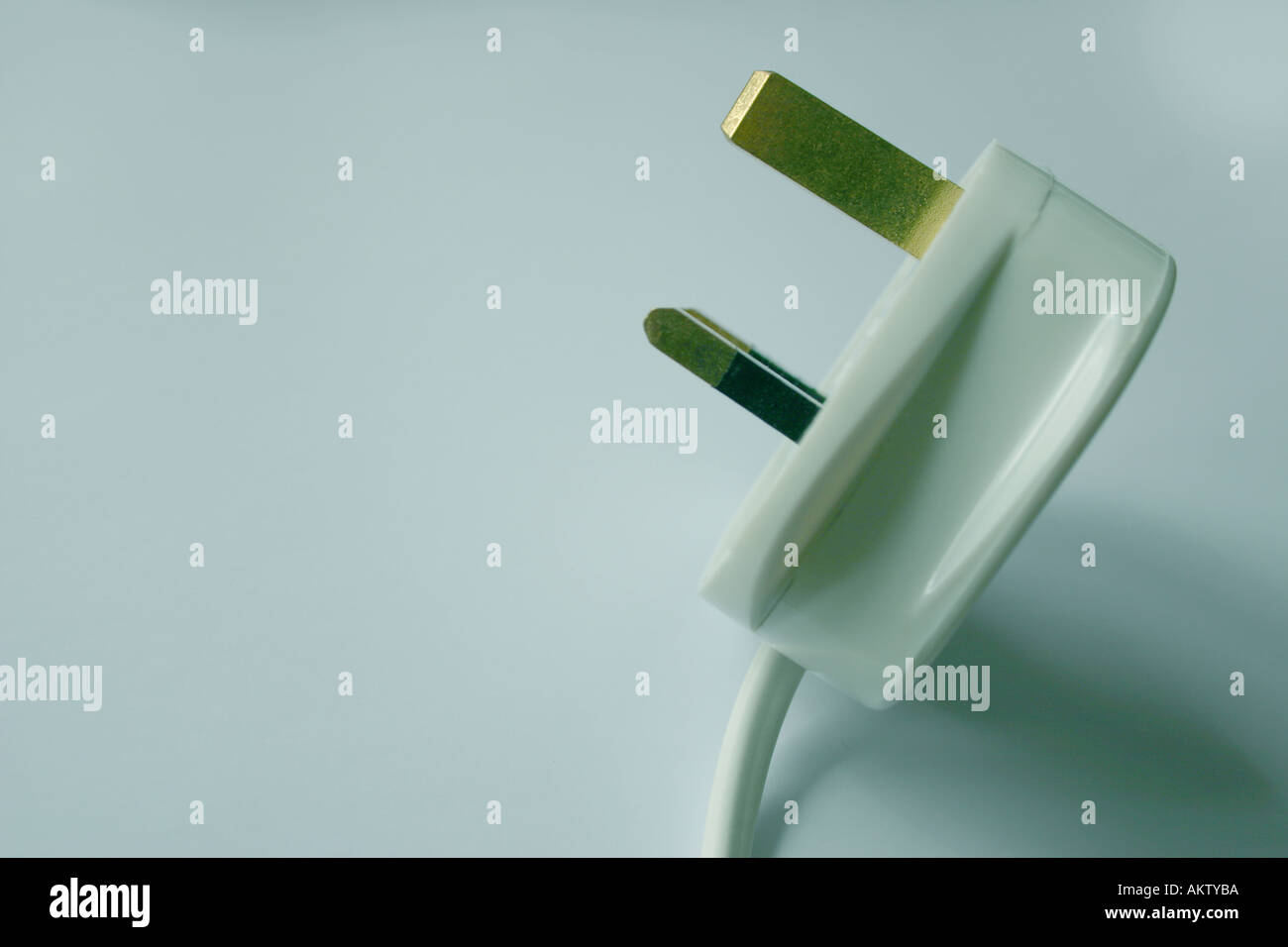 Three pin electrical plug irish and british standard Stock Photo Alamy