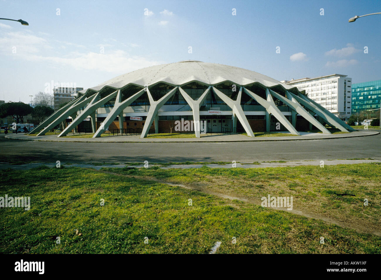 Rome. Italy. Palazzetto dello Sport, (195657), designed by Pier Stock