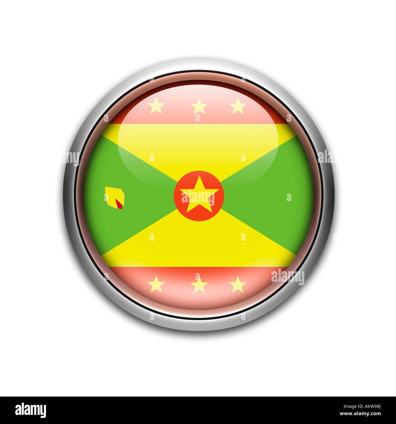 Flag of The Grenada Stock Photo - Alamy