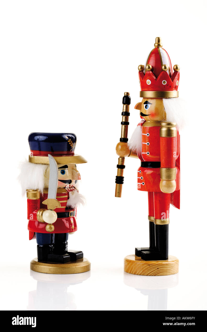 Two nutcrackers facing, closeup Stock Photo Alamy