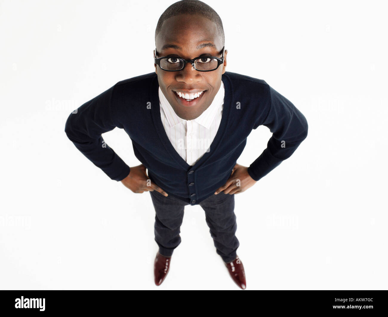 Portrait view geek man hi-res stock photography and images - Alamy