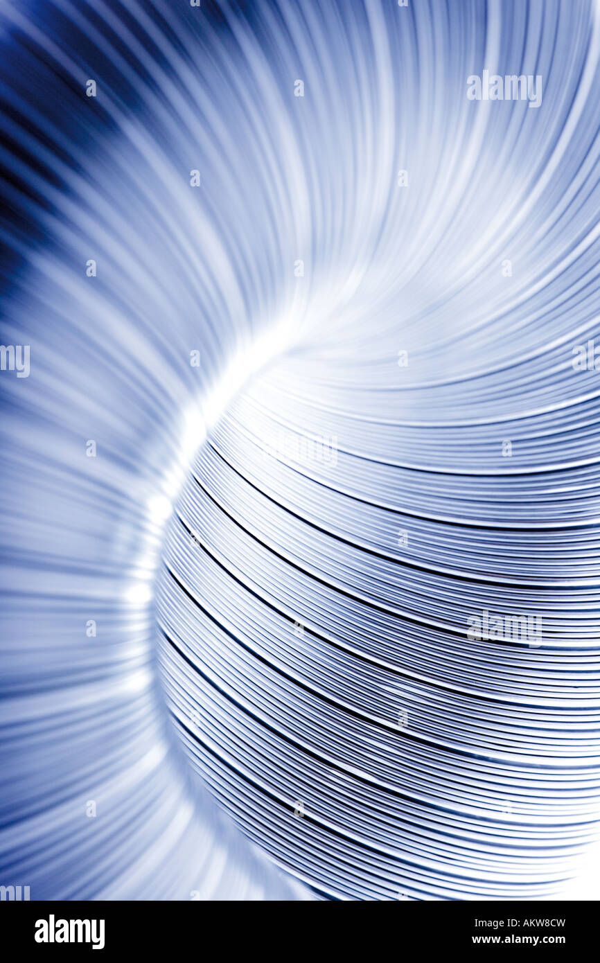 Aluminium tube, close-up Stock Photo