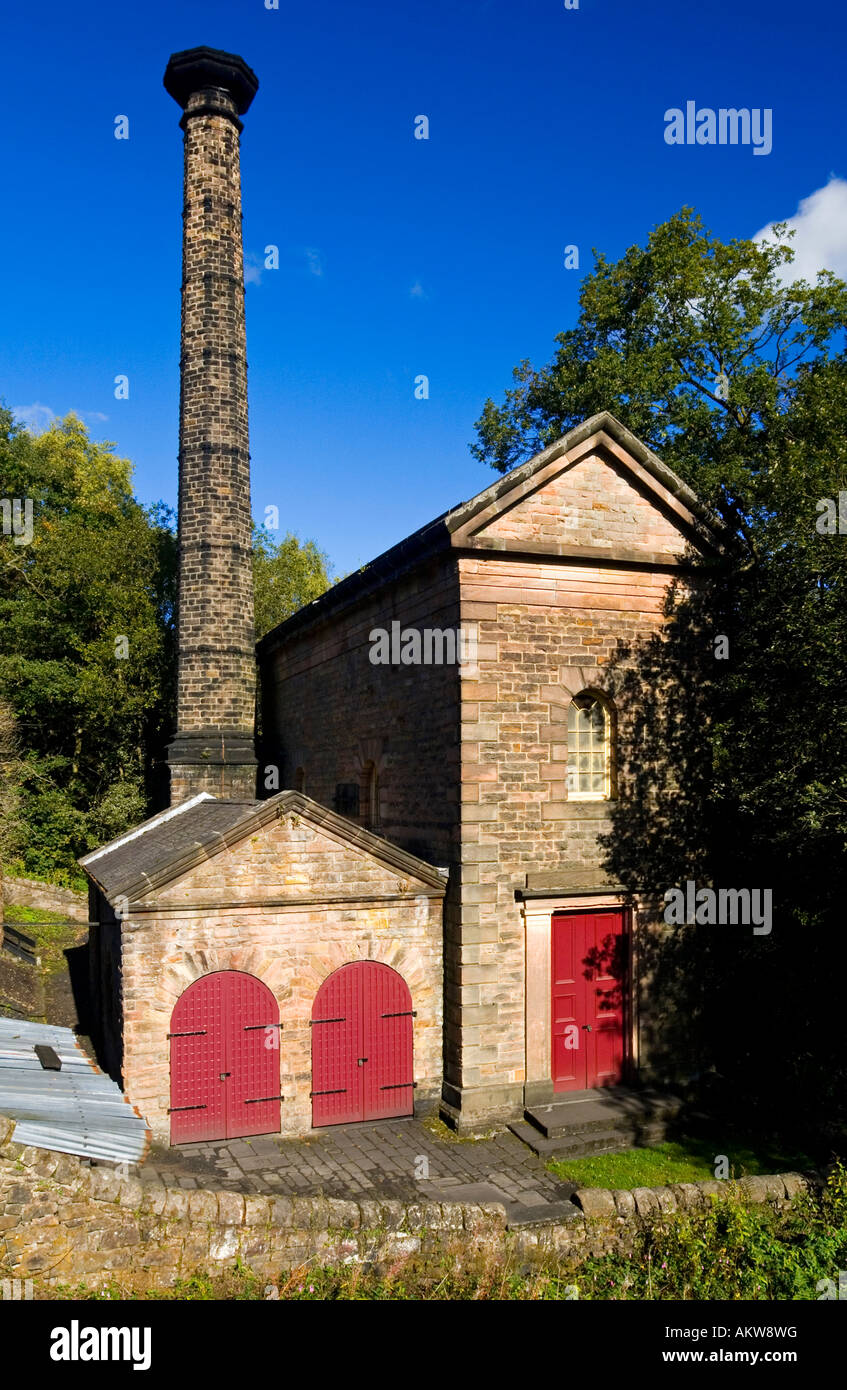Leawood Pumping Station a Watts Beam Engine on the Cromford Canal near Matlock Bath in the Derbyshire Peak District England UK Stock Photo
