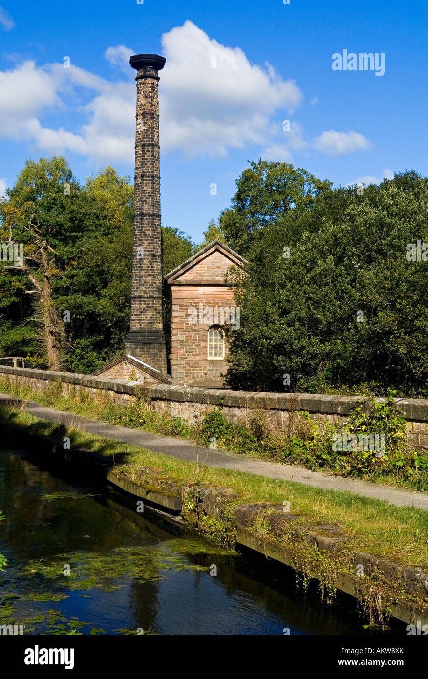 Leawood Pumping Station a Watts Beam Engine on the Cromford Canal near Matlock Bath in the Derbyshire Peak District England UK Stock Photo