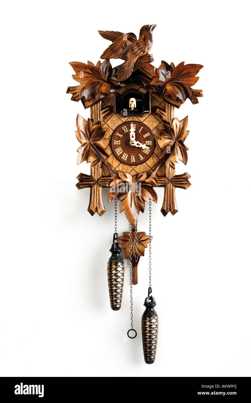 Cuckoo clock, close-up Stock Photo