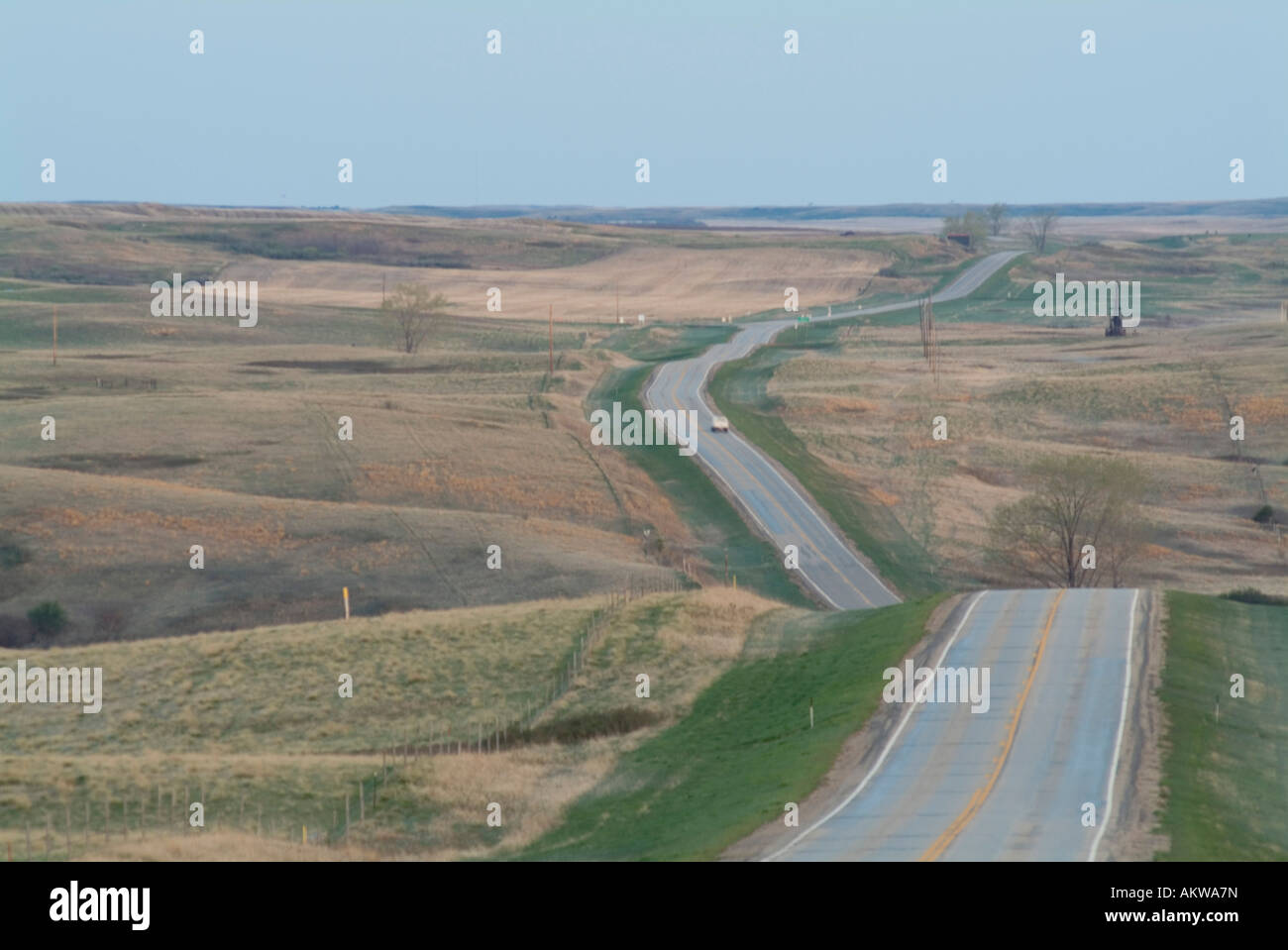Highway 23 on the Fort Berthold Indian Reservation in North Dakota