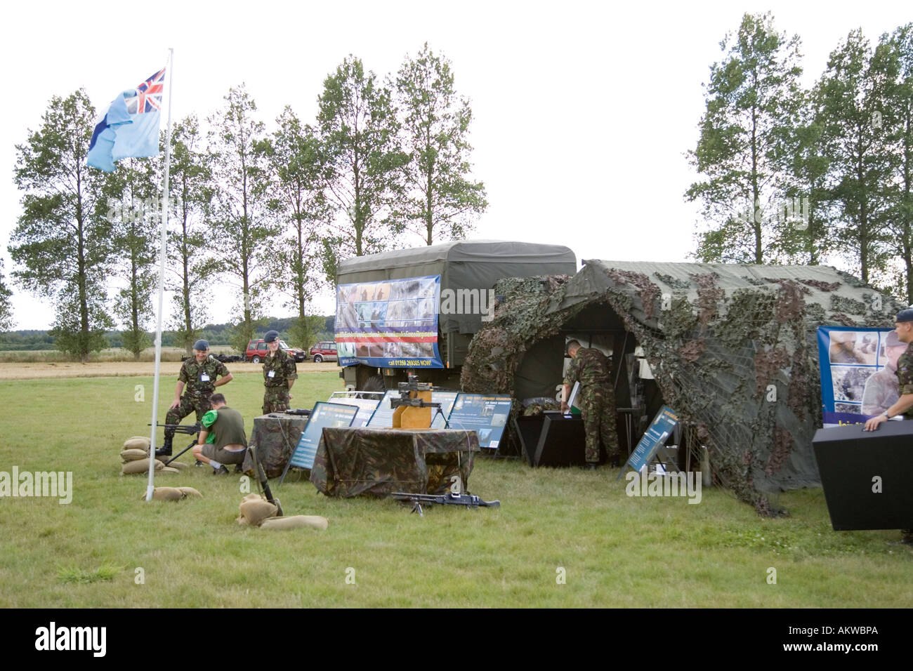 A british army recruitment stand stock photo alamy