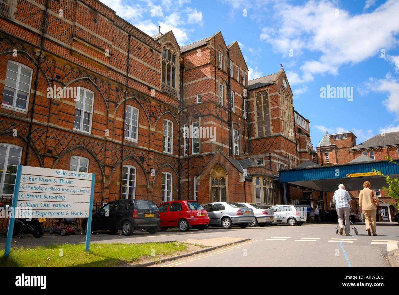 Front entrance of Royal Hampshire County Hospital, Winchester