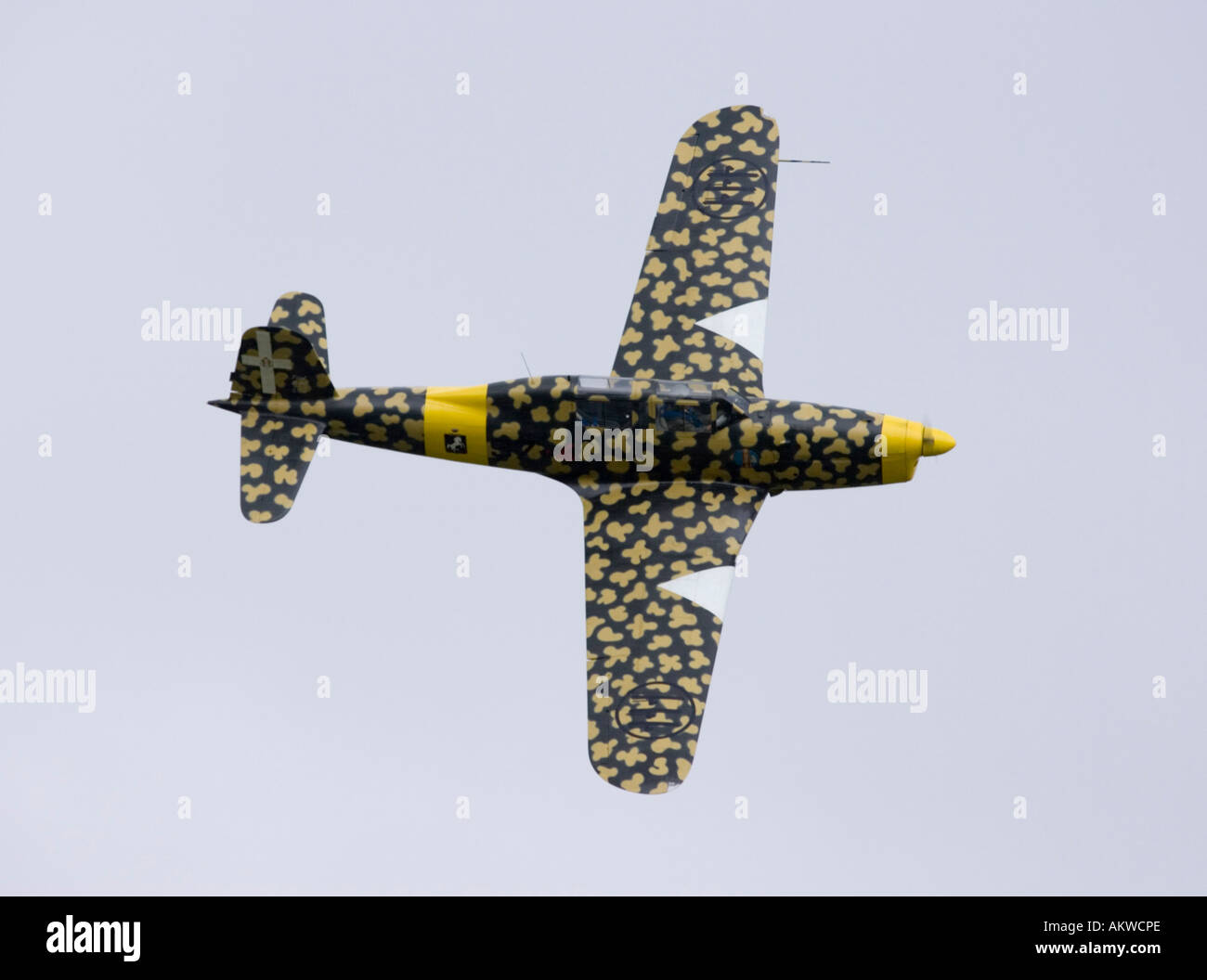 Fiat G46 aircraft at Rougham airshow August 2006 in Suffolk, UK Stock Photo