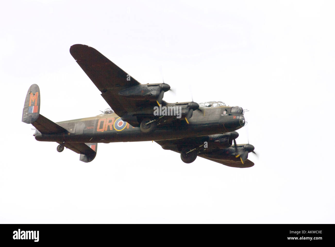 an Avro  Lancaster Bomber at Rougham airshow August 2006 in Suffolk, UK Stock Photo