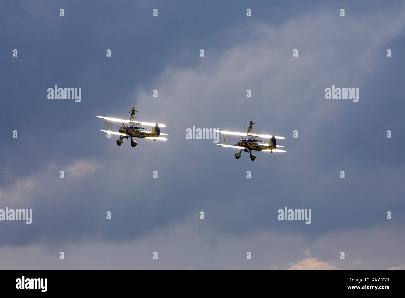 The Utterly Butterly aerobatic display team at Rougham airshow August 2006 in Suffolk, UK Stock Photo