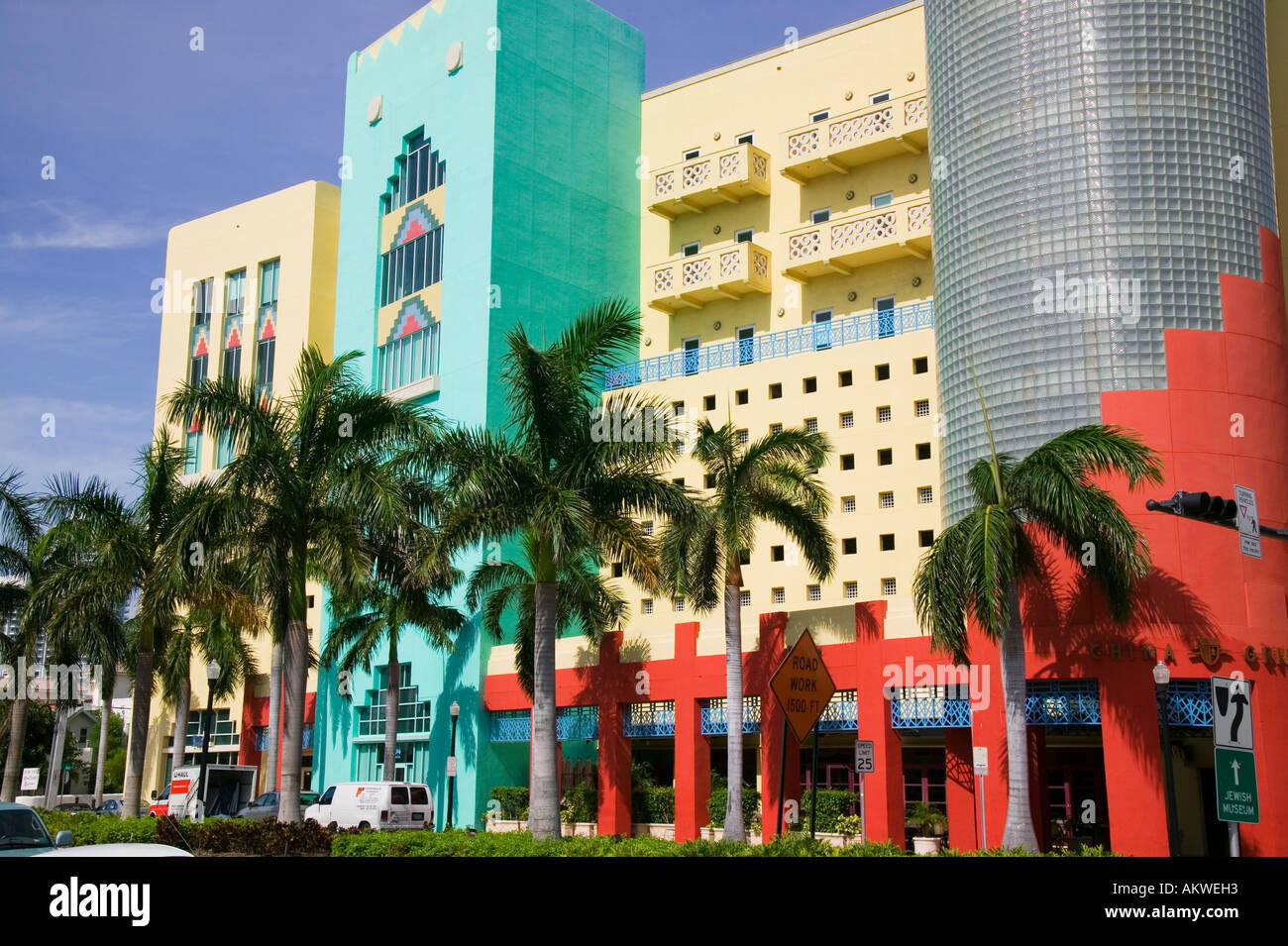 Art Deco buildings Miami Beach Florida Stock Photo Alamy