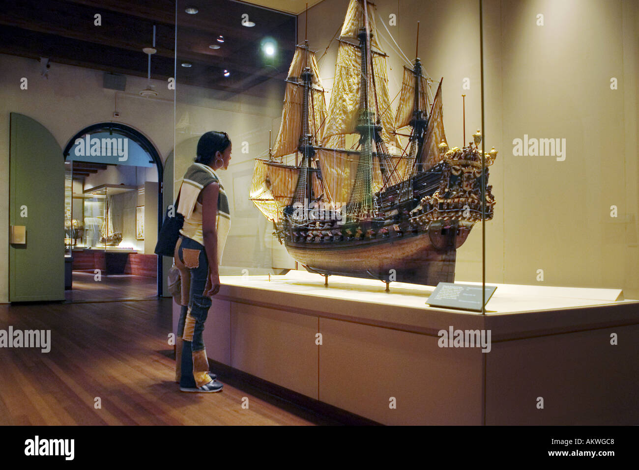 Ship model at the maritime museum in Amsterdam Stock Photo 4922567 Alamy
