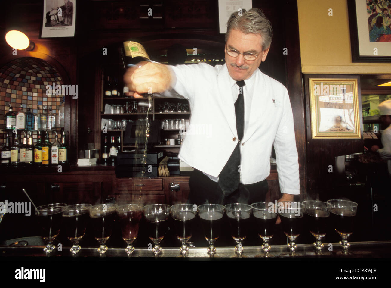 California, San Francisco, Buena Vista Cafe, Irish Coffee Stock Photo
