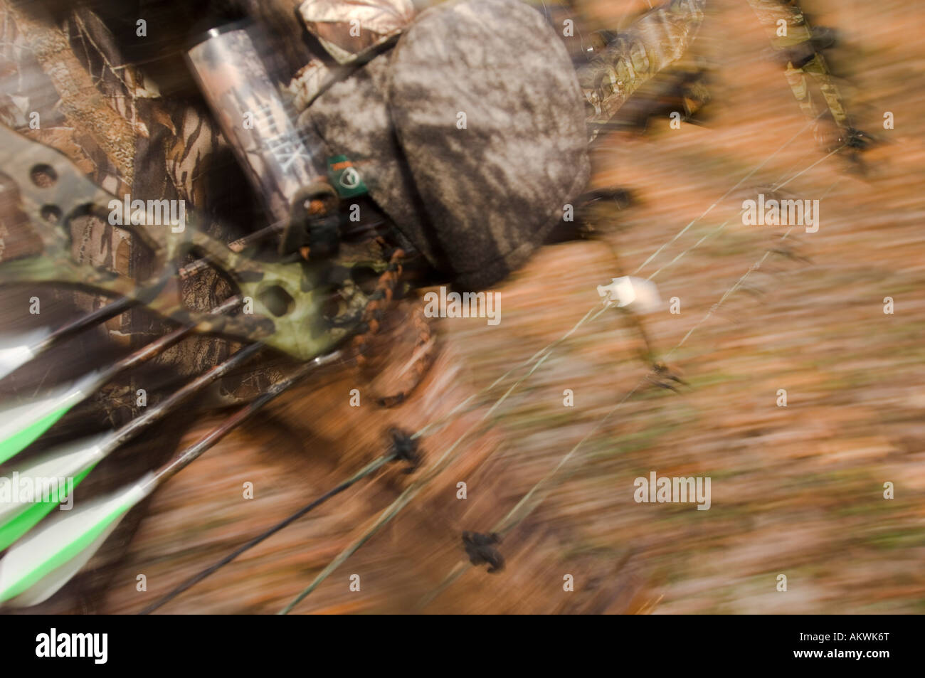 Bow hunting in Pike County Illinois Stock Photo