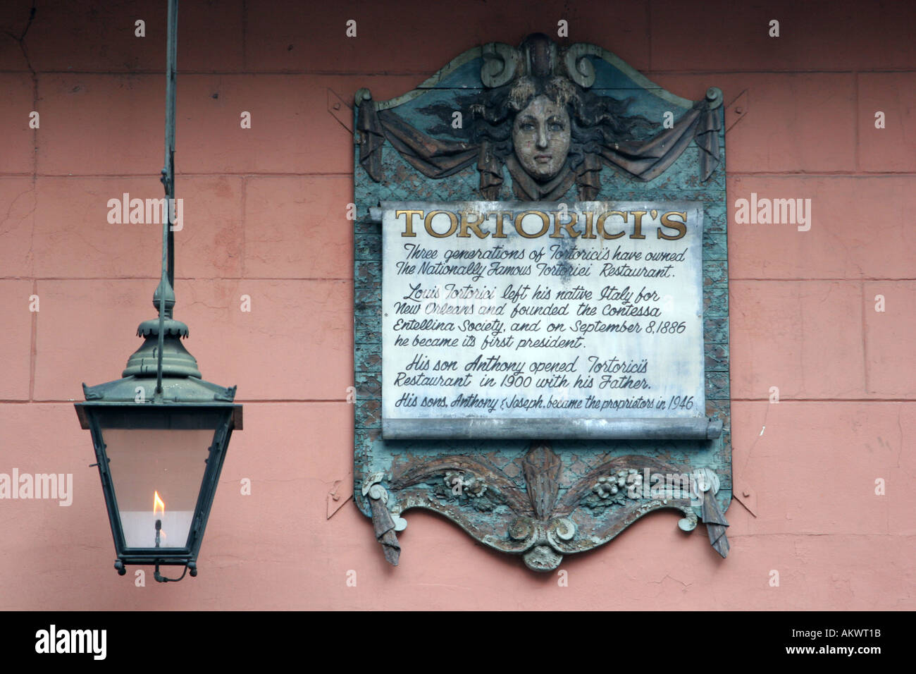 Tortorici s restaurant French Quarter of New Orleans Louisiana USA Stock Photo