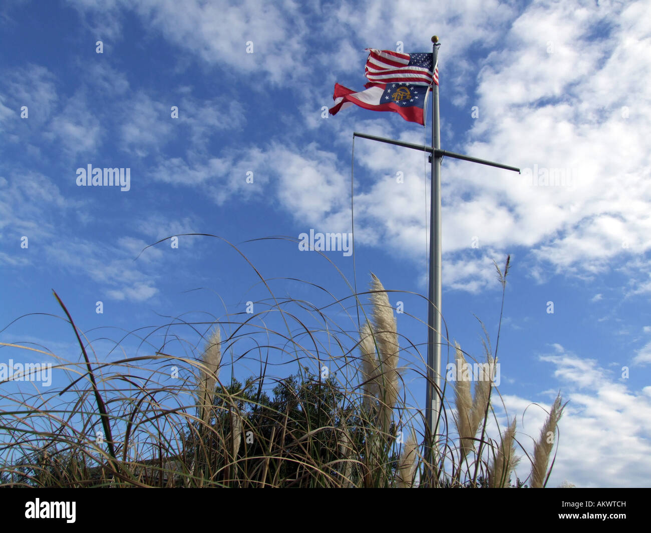 State of georgia flag hi-res stock photography and images - Alamy