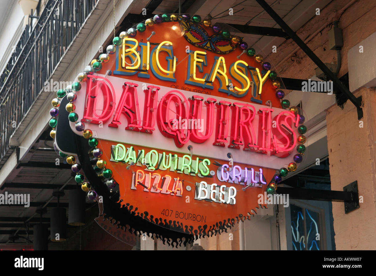 Big Easy Daiquiris Grill 407 Bourbon Street New Orleans Louisiana USA Stock  Photo - Alamy