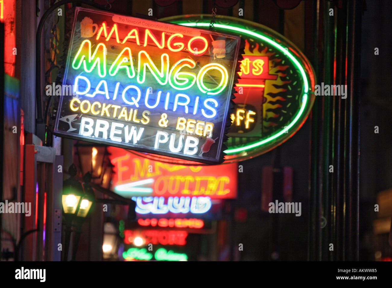 Big Easy Daiquiris Grill 407 Bourbon Street New Orleans Louisiana USA