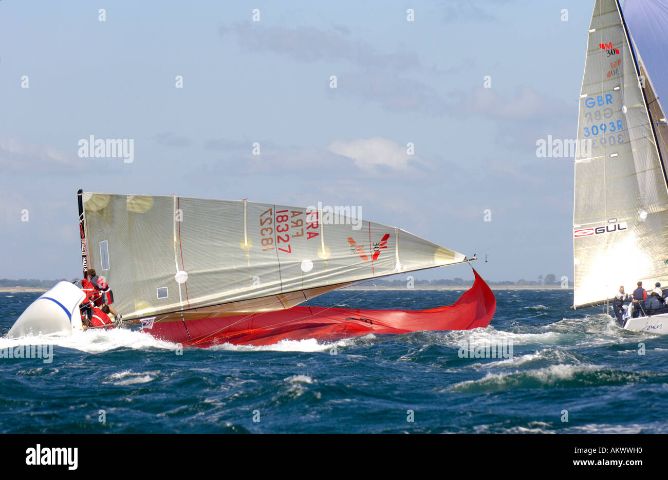 Mumm 30 La Trinite Broach Stock Photo Alamy
