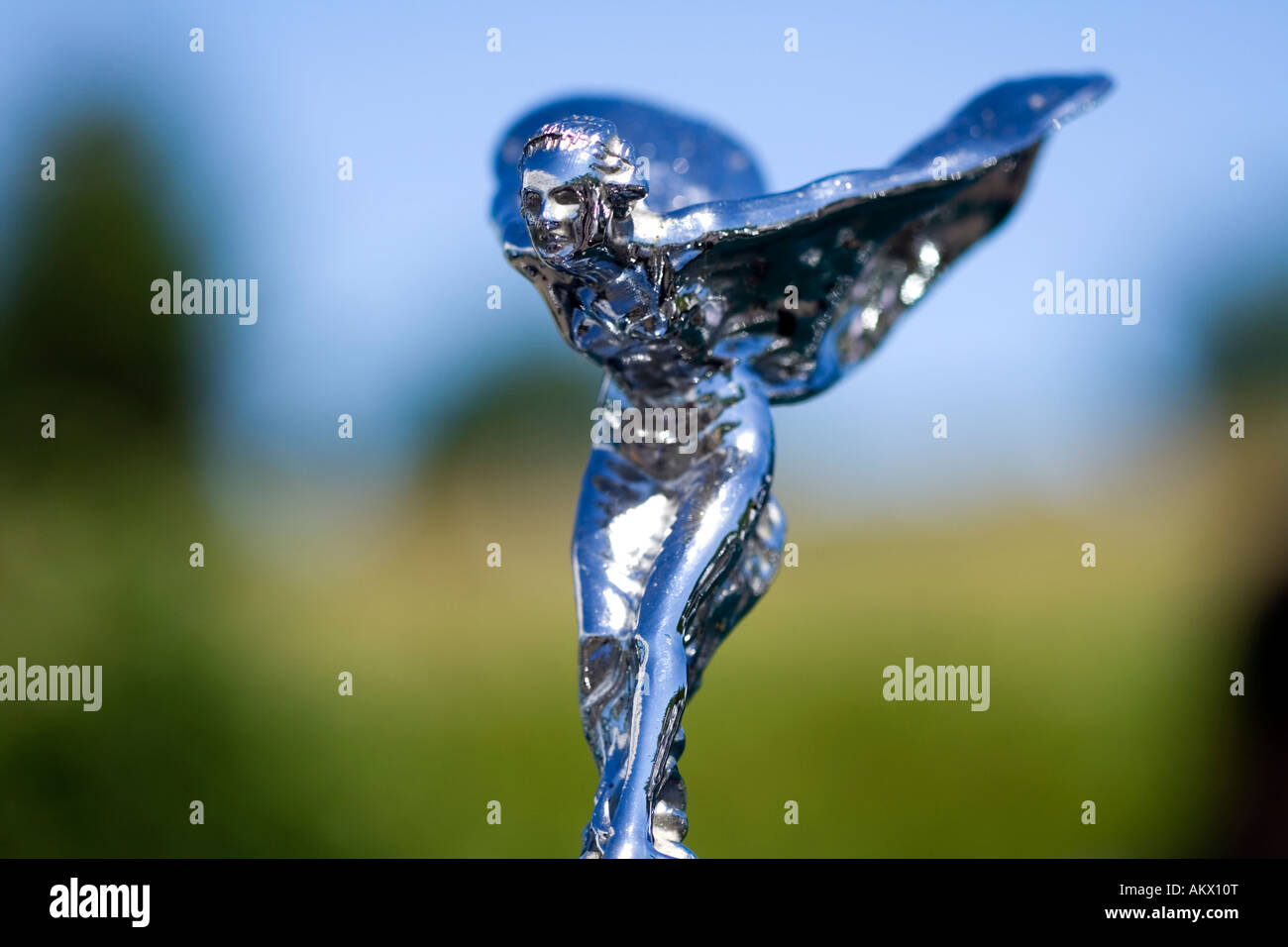 Chrome Hood Ornament Stock Photo