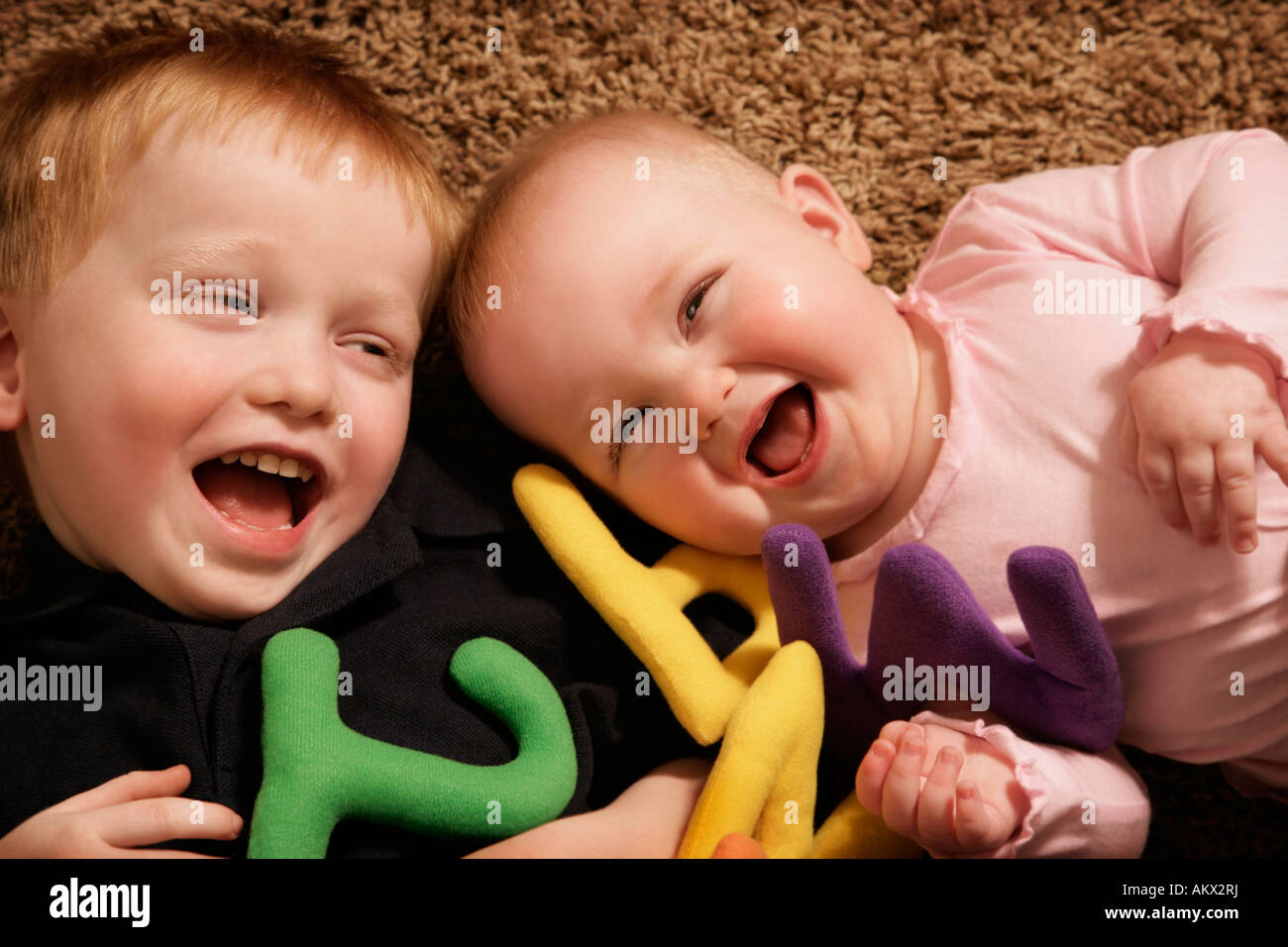 Children playing together Stock Photo