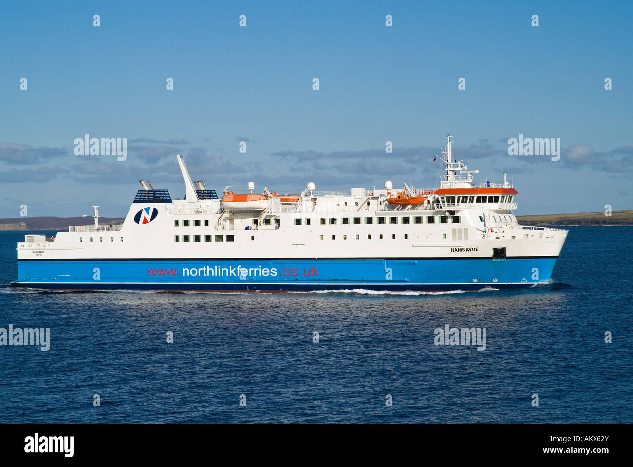 dh Northlink Ferry SHIPPING UK Passenger car ferry MV Hamnavoe Stock Photo