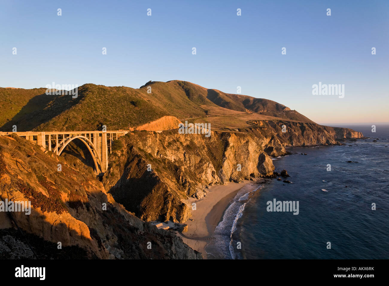 Bixby Bridge and Highway 1 Big Sur California USA Stock Photo - Alamy