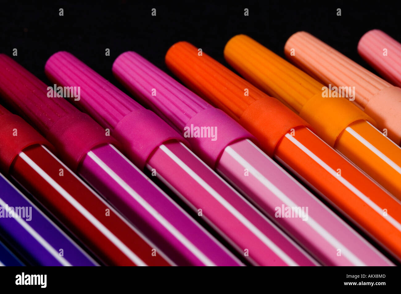 Colorful felt tip pens Stock Photo Alamy