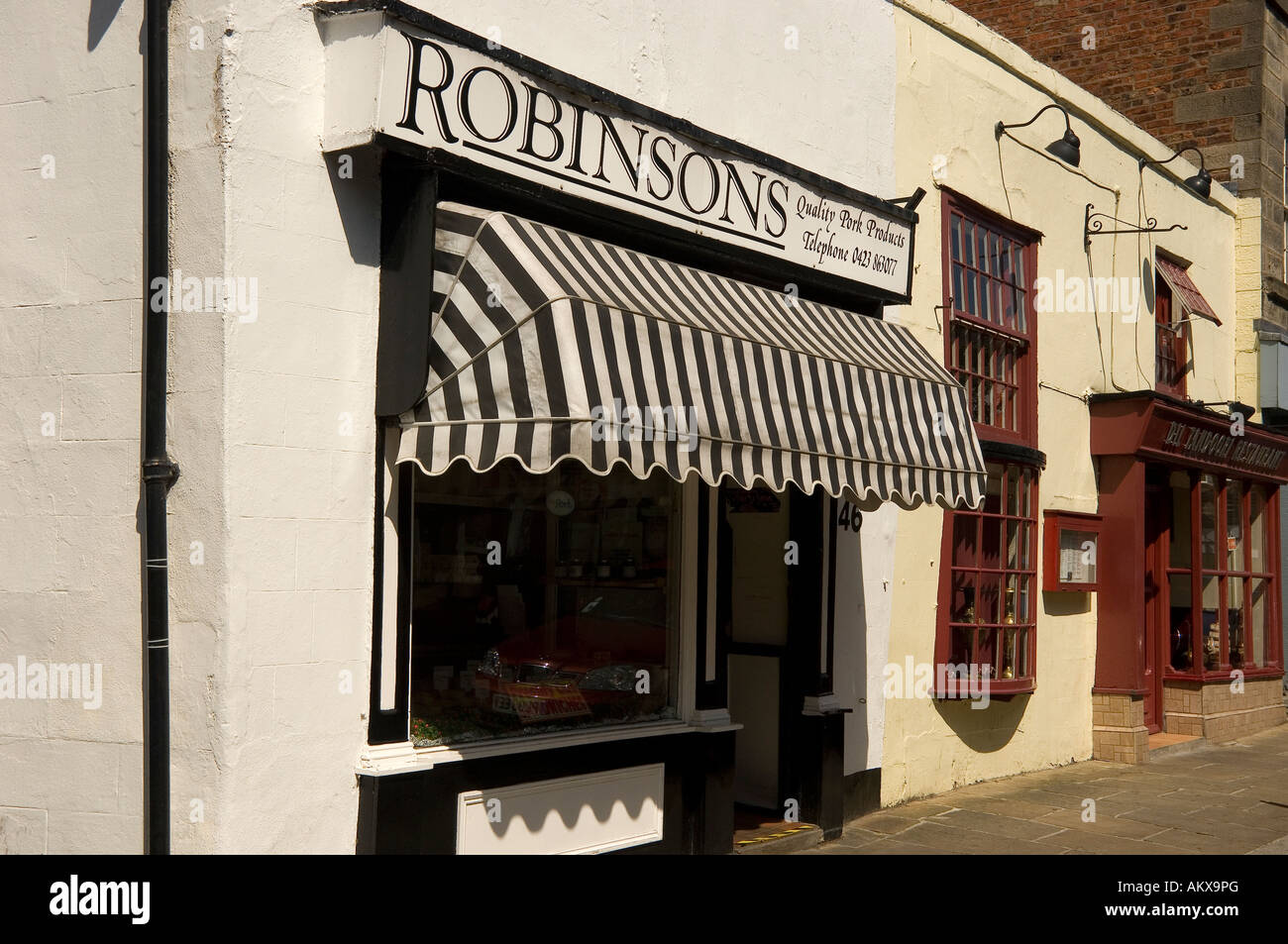 Butchers shop Knaresborough North Yorkshire England UK United Kingdom