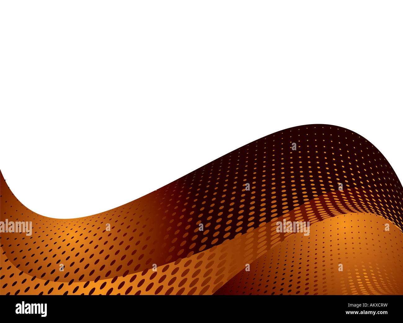 abstract wave design with flowing dots in orange and black Stock Photo ...