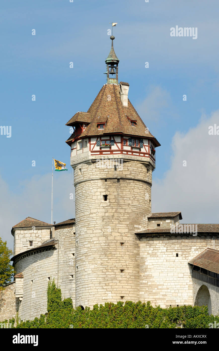 Schaffhausen - the tower from the munot castle - Switzerland, Europe. Stock Photo