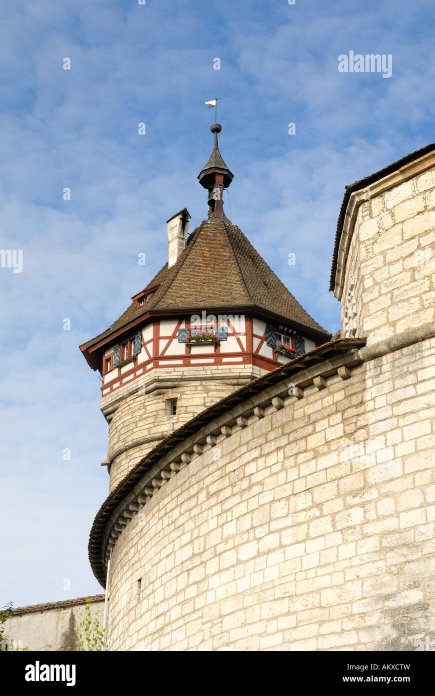 Schaffhausen - the munot castle - Switzerland, Europe. Stock Photo