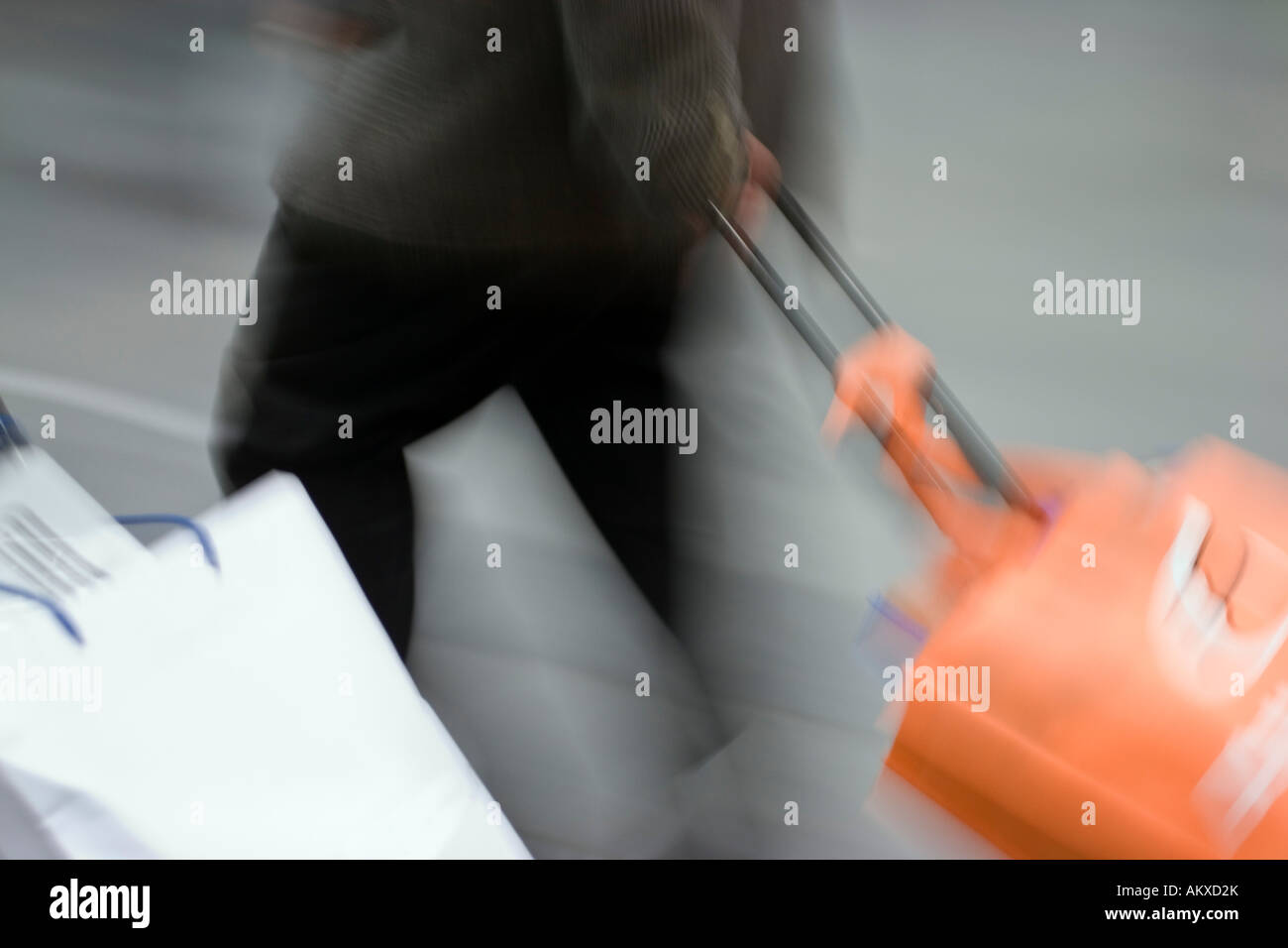 Businessman with suitcase Stock Photo