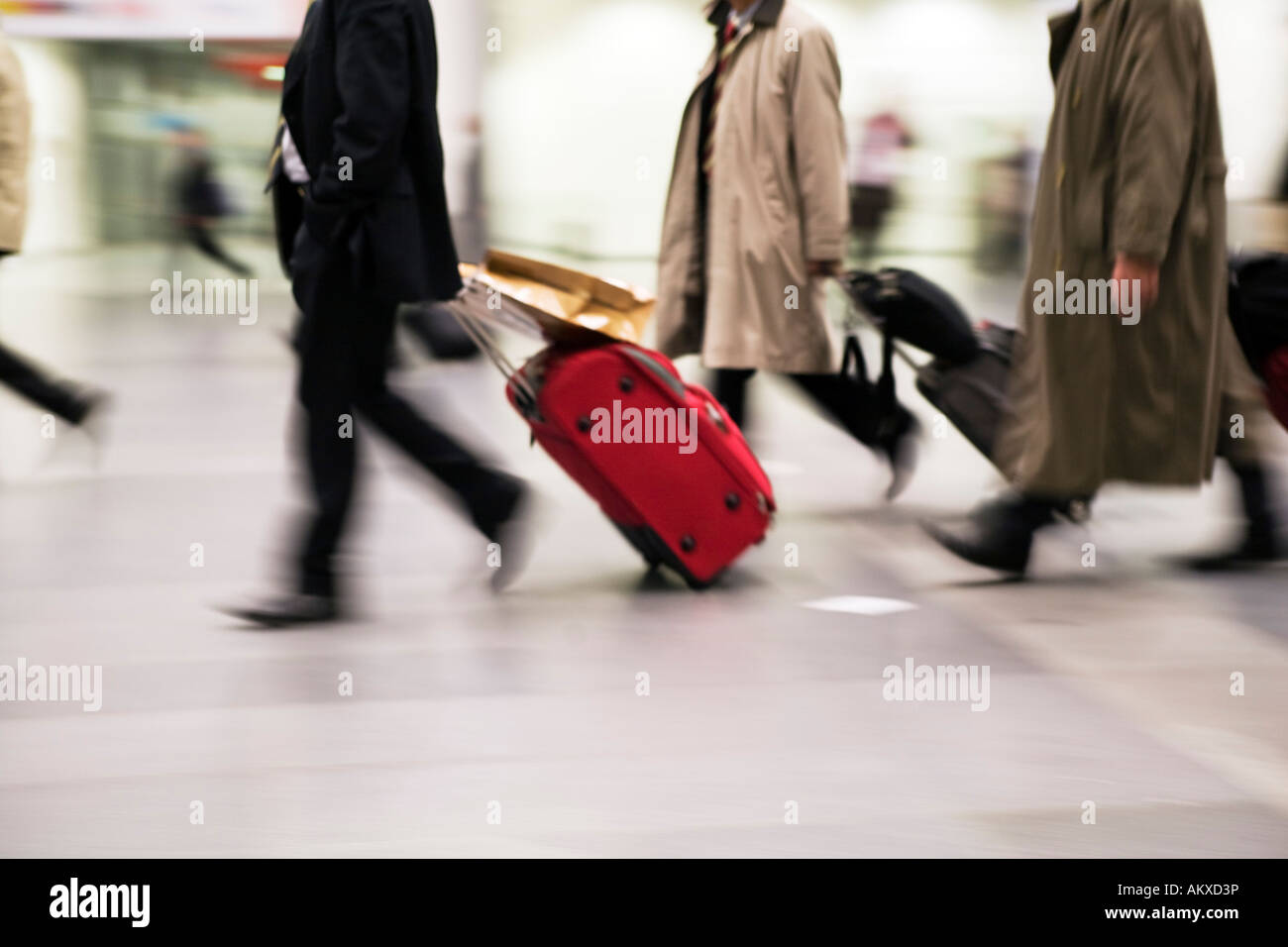 Businessmen with suitcase Stock Photo
