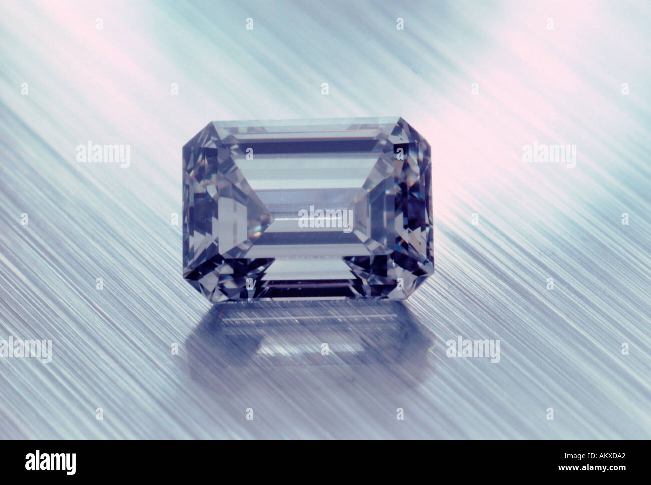A square cut diamond Stock Photo Alamy