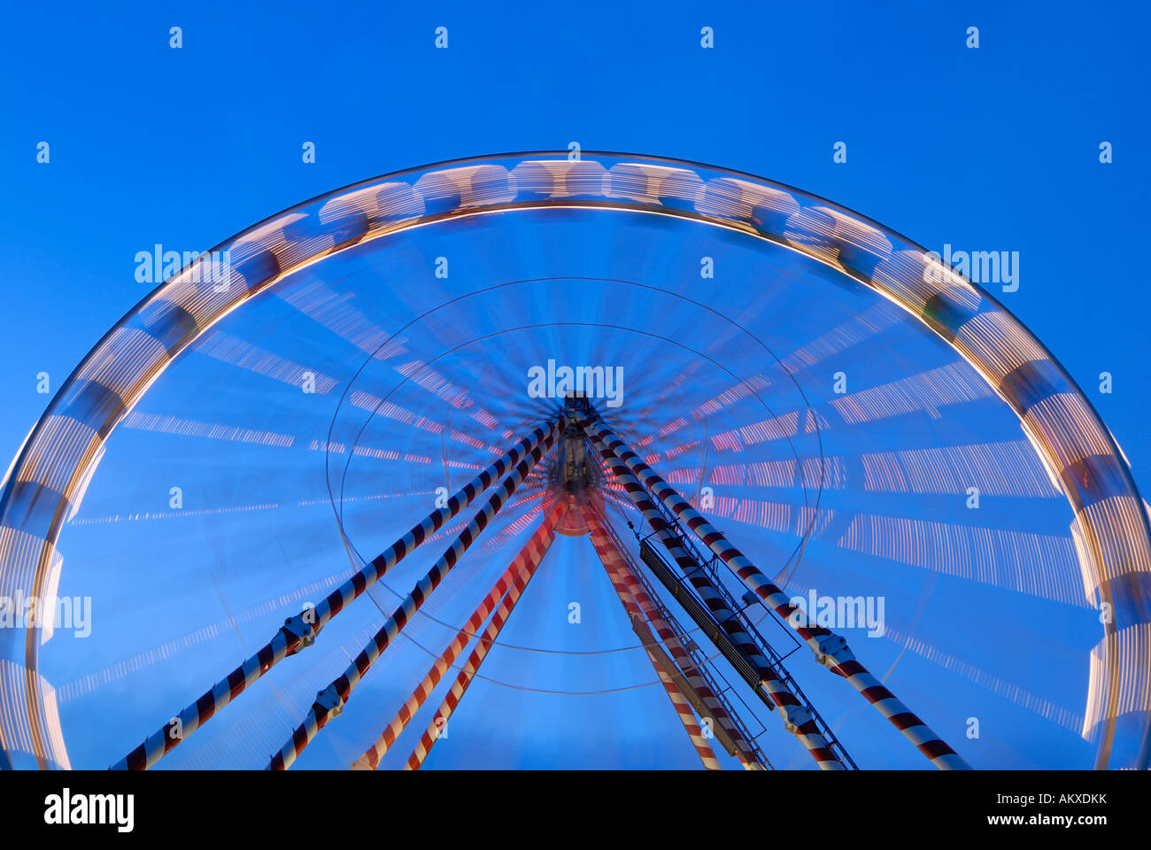 A big wheel on a annual fair - Baden Wuerttemberg Germany Europe. Stock Photo
