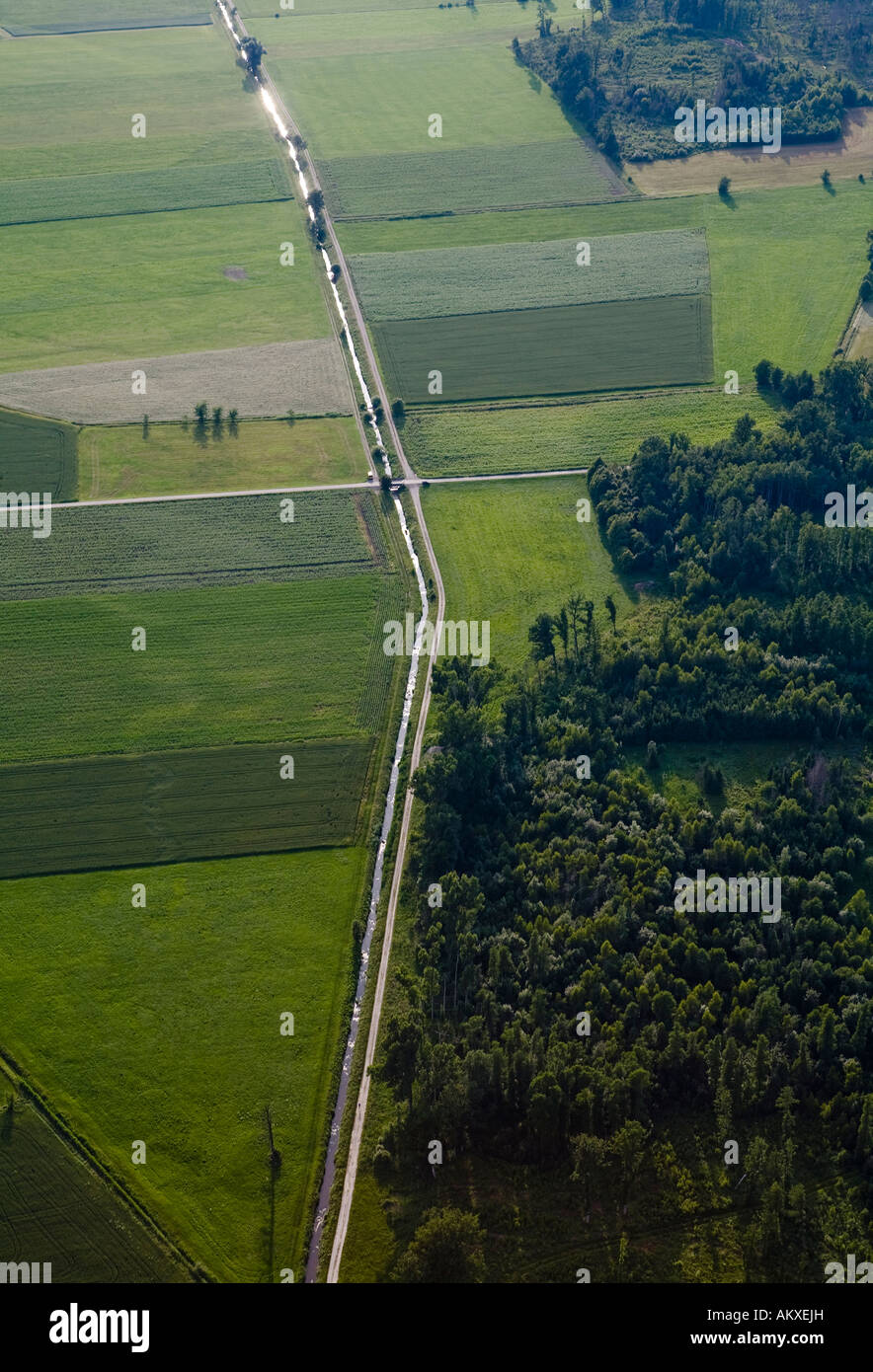 Bird's eye view, Bavaria, Germany Stock Photo