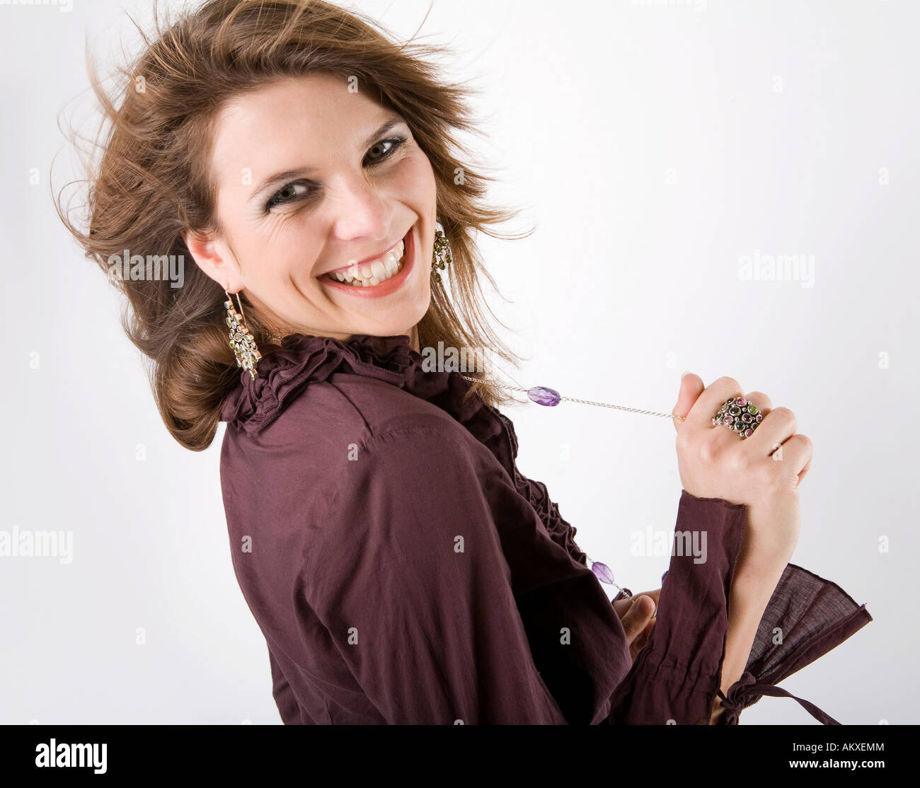 Portrait of a feminine young woman Stock Photo