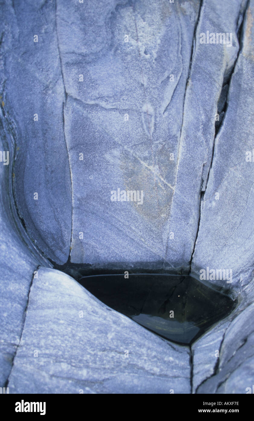 Puddle in cliff Stock Photo - Alamy