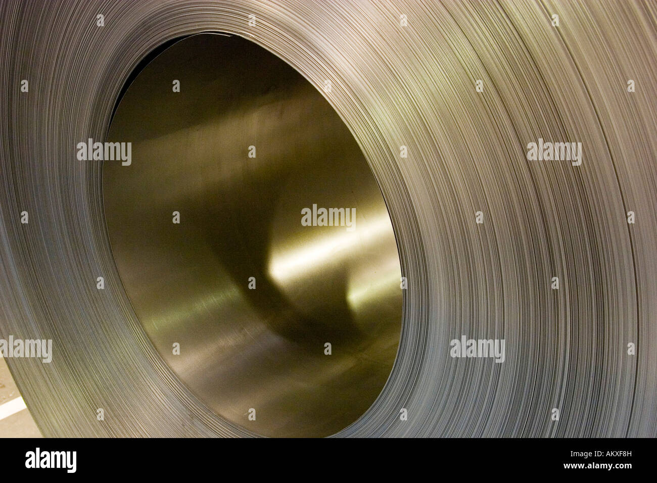 Steel Coil Stock Photo