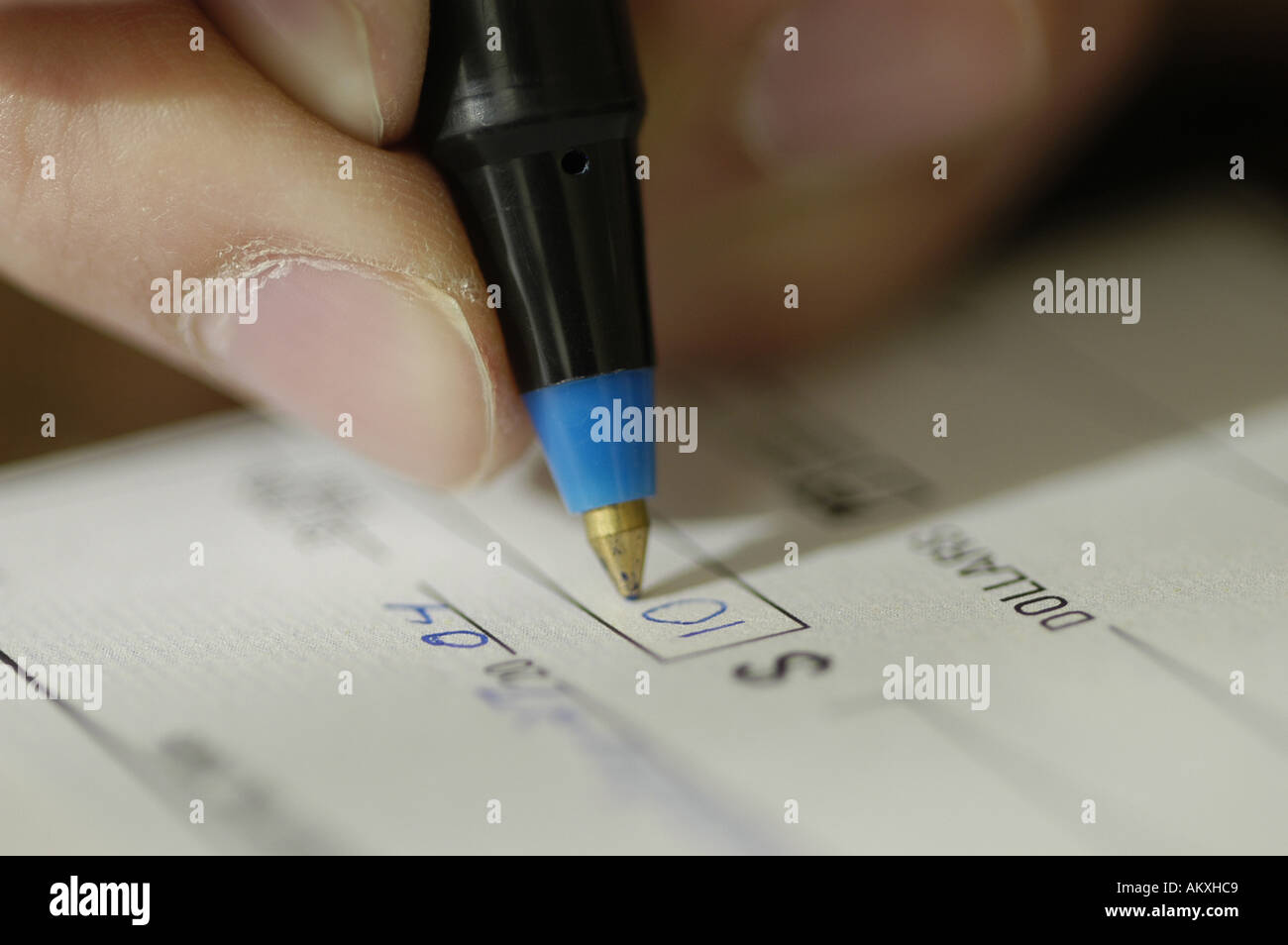 Writing Out A Check